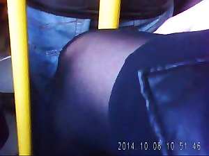 Experienced sexual legs in ebony pantyhose! Spy Cam! Amateur!